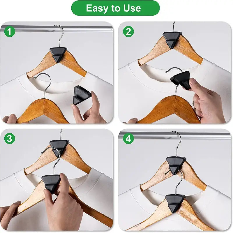 12pcs Space-Saving Closet Organizers & Hanger Connectors