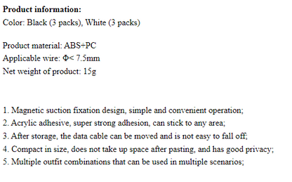 Desktop Cable Organizer