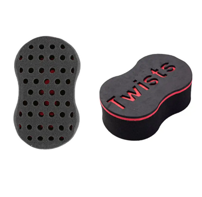 Wave-Shaped Double-Sided Sponge Hair Twist Brush