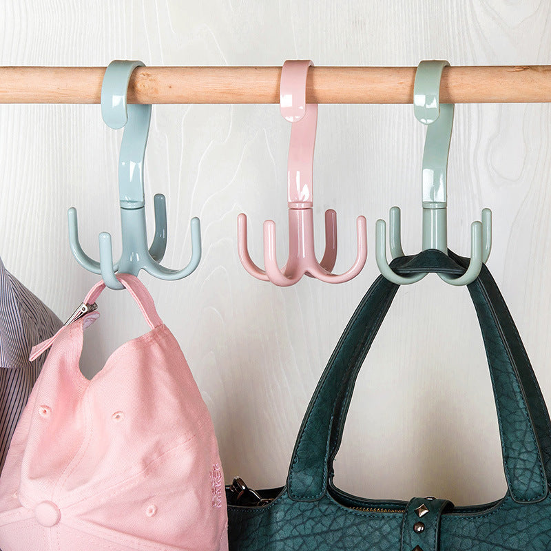Rotating Closet Hanger Organizer for Bags and Scarves
