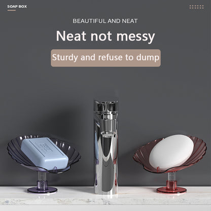 Shell-Shaped Resin Soap Holder for Bathroom Accessories