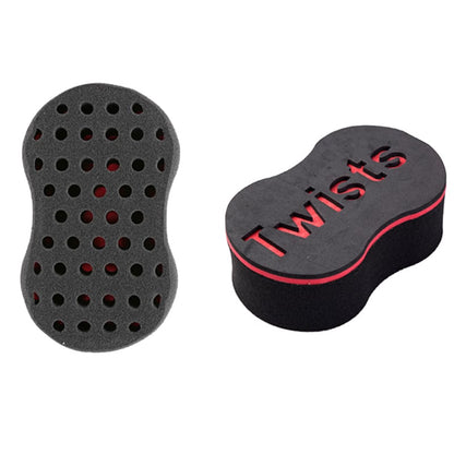 Wave-Shaped Double-Sided Sponge Hair Twist Brush
