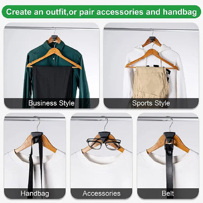12pcs Space-Saving Closet Organizers & Hanger Connectors