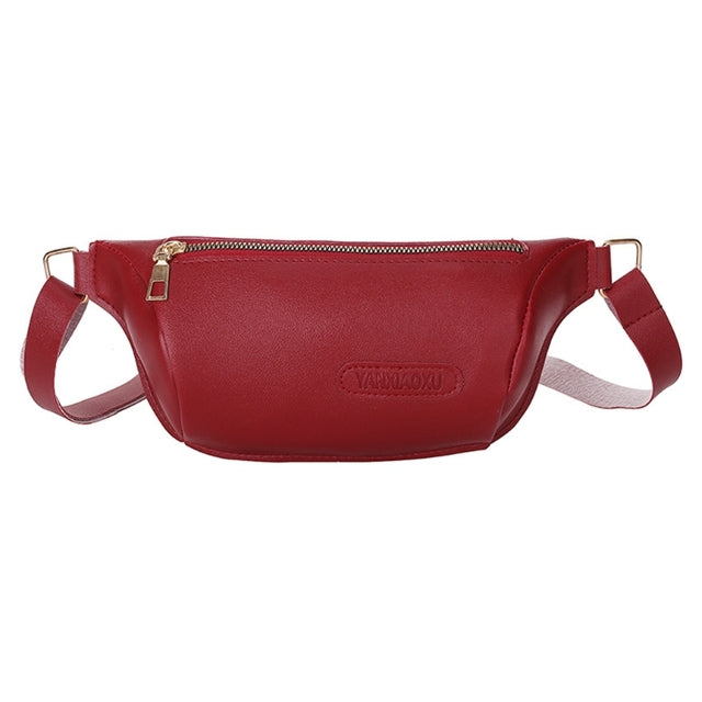 Women's PU Leather Fanny Pack - Fashion Travel Pouch
