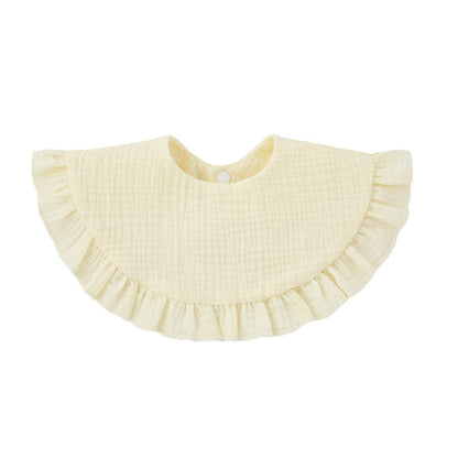 Soft Cotton Ruffle Bib For Infants And Toddlers