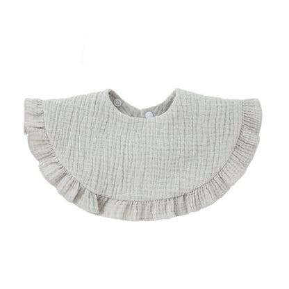 Soft Cotton Ruffle Bib For Infants And Toddlers