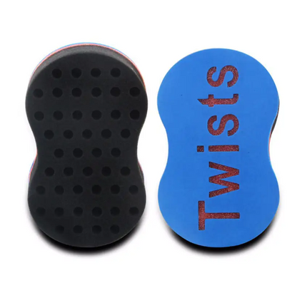 Wave-Shaped Double-Sided Sponge Hair Twist Brush