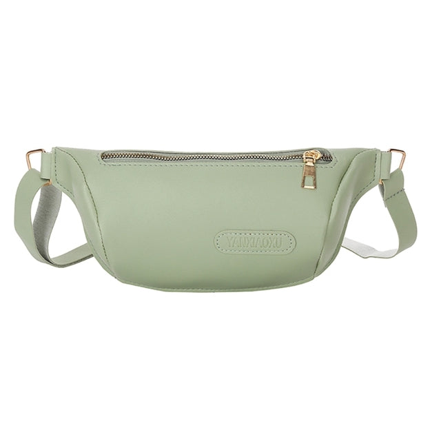 Women's PU Leather Fanny Pack - Fashion Travel Pouch