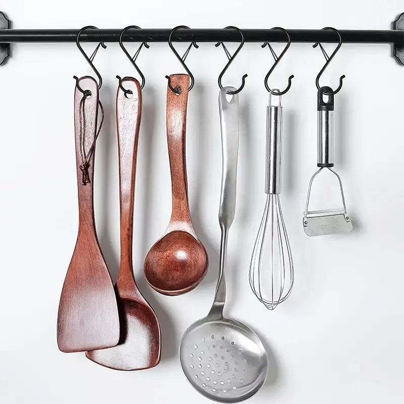 8pcs Heavy Duty S Hooks for Kitchen and Home Organization