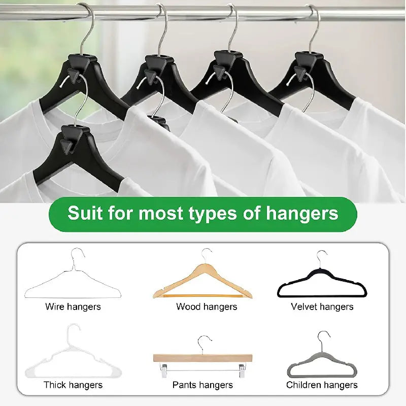 12pcs Space-Saving Closet Organizers & Hanger Connectors