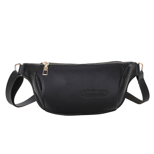 Women's PU Leather Fanny Pack - Fashion Travel Pouch