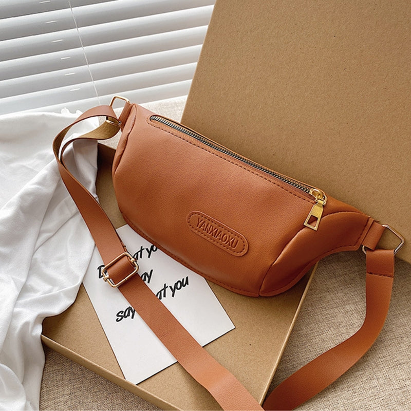 Women's PU Leather Fanny Pack - Fashion Travel Pouch