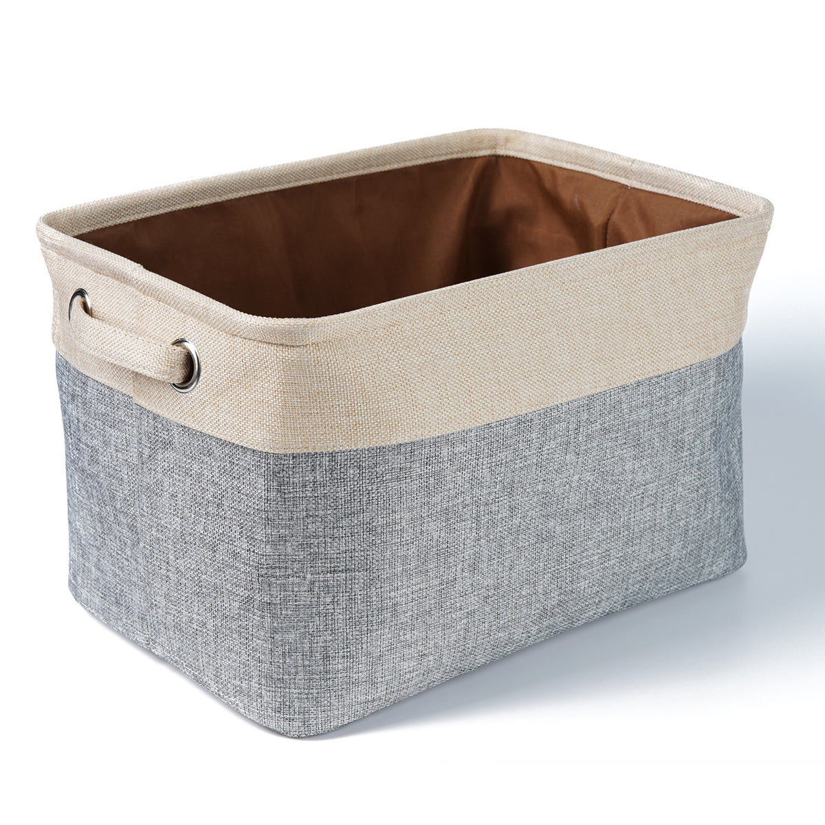 Collapsible Cotton Linen Storage Box for Home Organization