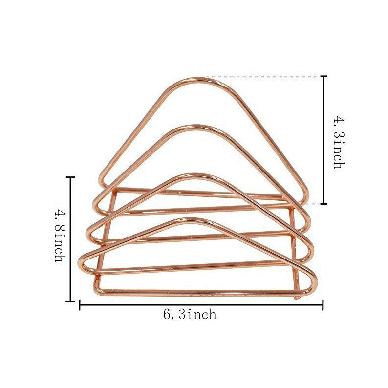 Three-Tier Metal Mail & Envelope Organizer