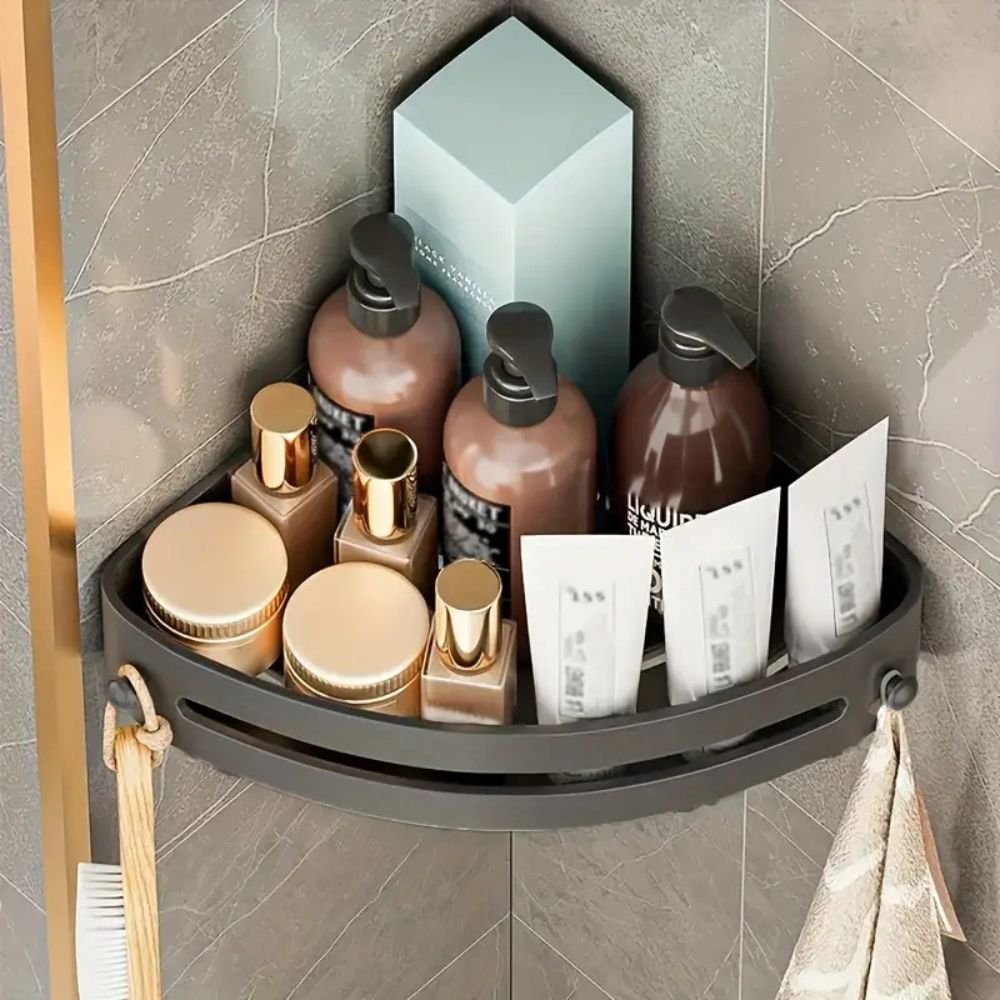 2-Tier Space-Saving Corner Shower Caddy Organizer